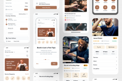 Wizcut Barber SaaS Business App, Admin, Salon dashboard, Landing page , Barber app , staff app 